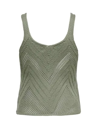 Débardeur Vert Beige Femme JDY Sun 2