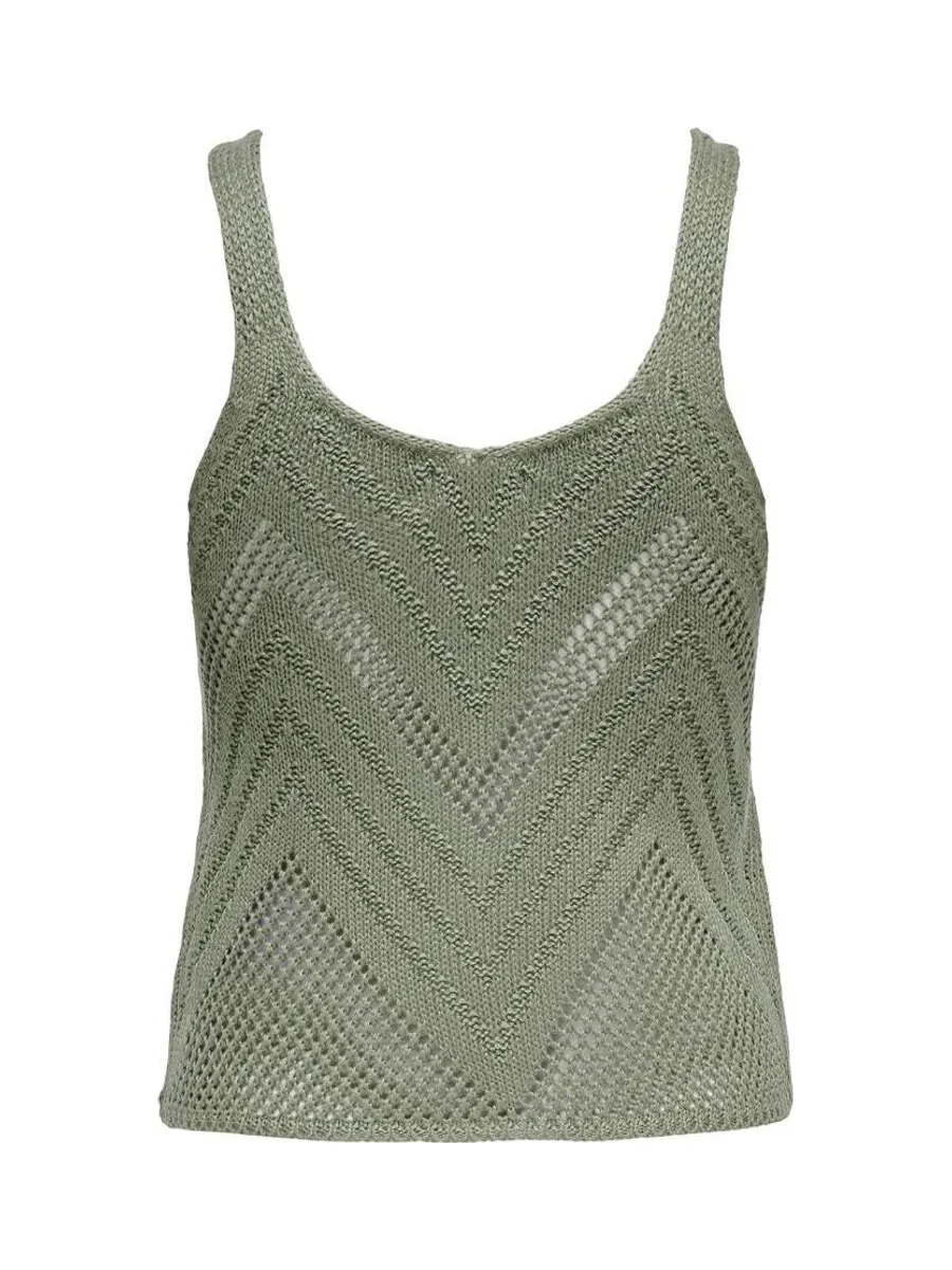Débardeur Vert Beige Femme JDY Sun 3