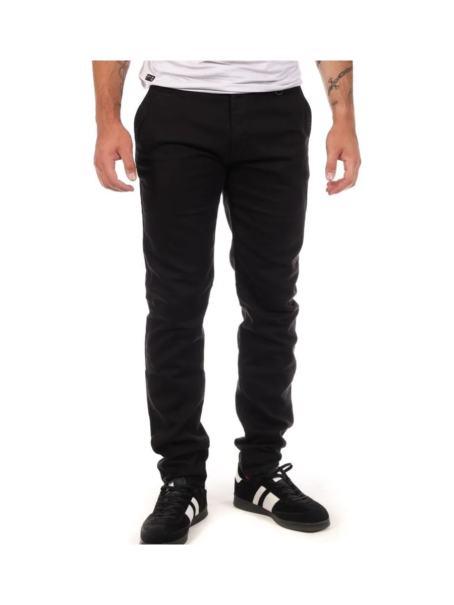 Pantalon toile Noir Homme Freeman T. Porter Gino 2