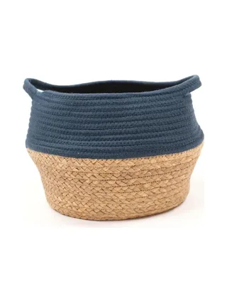 Panier Bleu/Paille Atmosphera Céladon 1