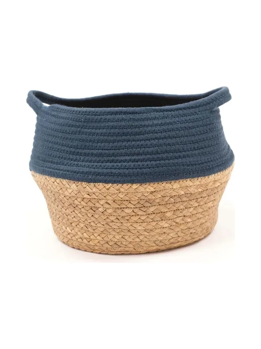Panier Bleu/Paille Atmosphera Céladon 2