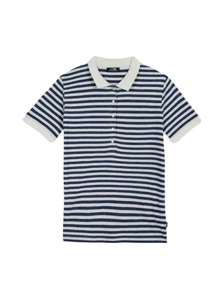 Polo Blanc/Marine Femme TBS ADIALPOL 1