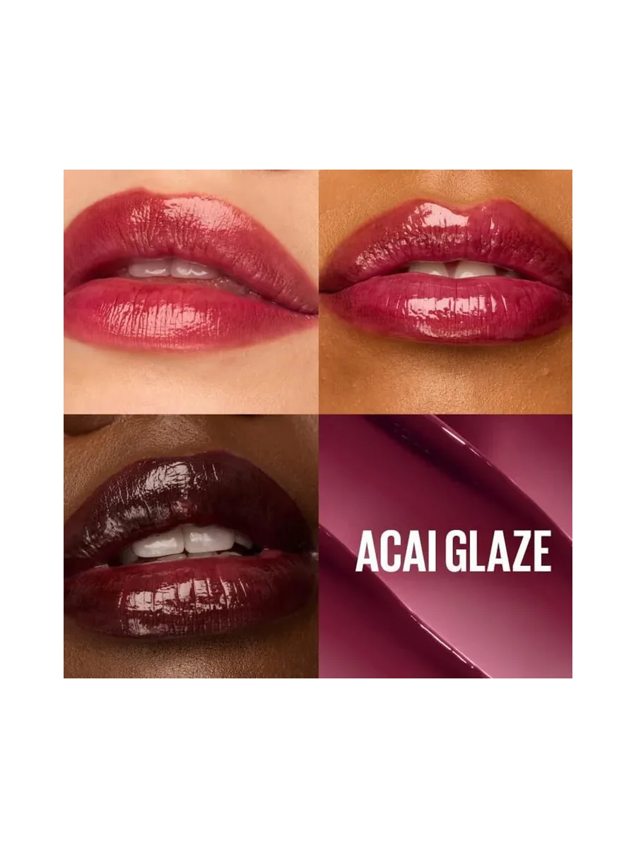 Baume Huile Lèvres Brillance Gloss Lifter Glaze Maybelline New York 008 Acai Glaze 3