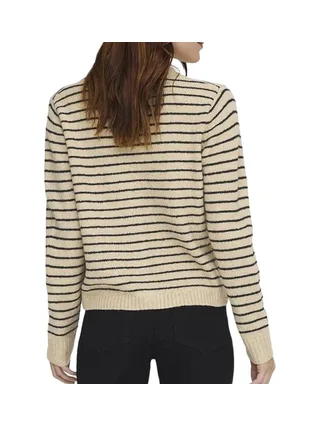 Gilet Beige/Noir Femme Only Chester 2