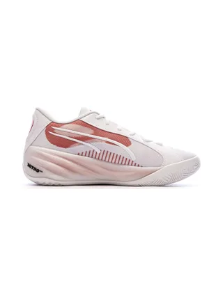 Chaussures de Basketball Blanches/Roses Homme Puma All-pro Nitro 2