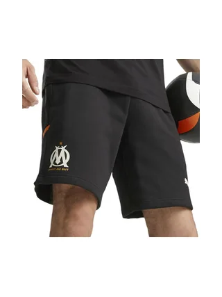 OM Short Noir/Orange Homme foot Puma 2023/2024 1