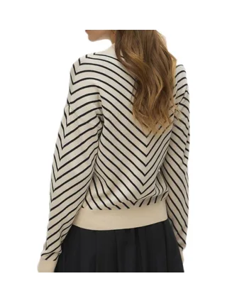 Pull Beige/Noir Femme Vero Moda Capricorn 2