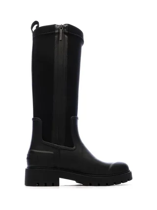 Bottes Noir Femme Calvin Klein Jeans High Rainboot Neopre 2