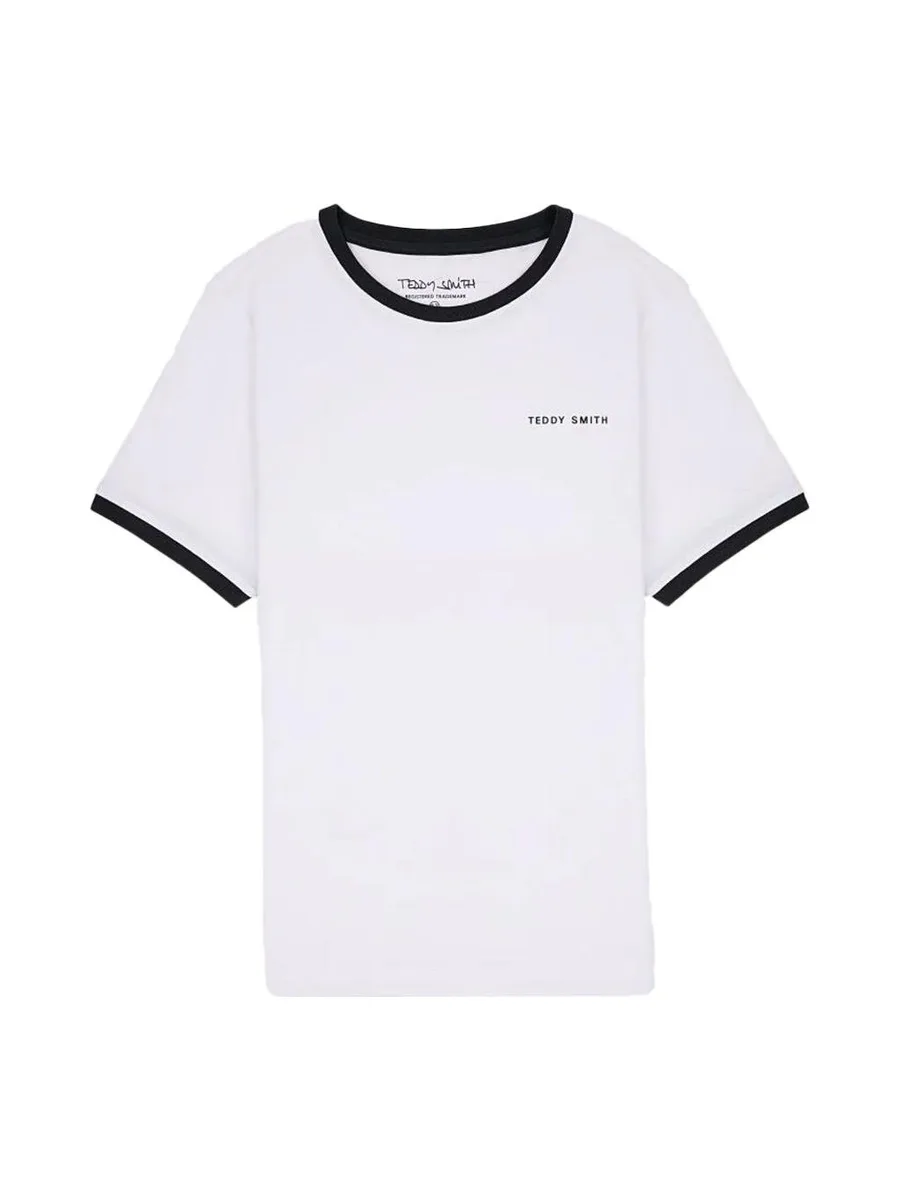 T-shirt Blanc Garçon Teddy Smith 61007493D 2