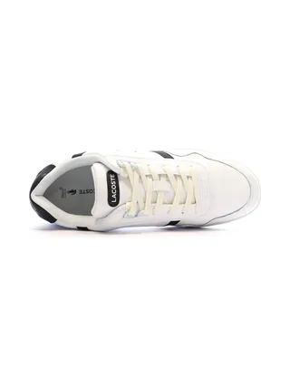 Baskets Blanches/Bleu Homme Lacoste 45SMA0019 4