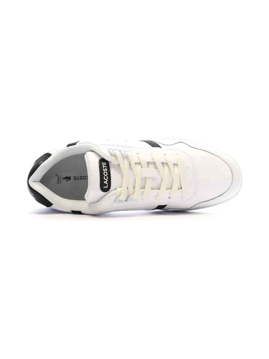 Baskets Blanches/Bleu Homme Lacoste 45SMA0019 5
