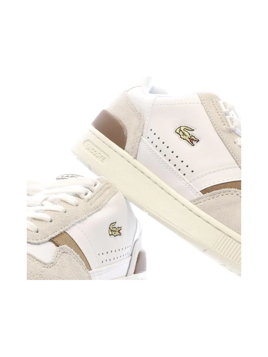 Baskets Blanches/Marron Femme Lacoste 43SFA0009 8