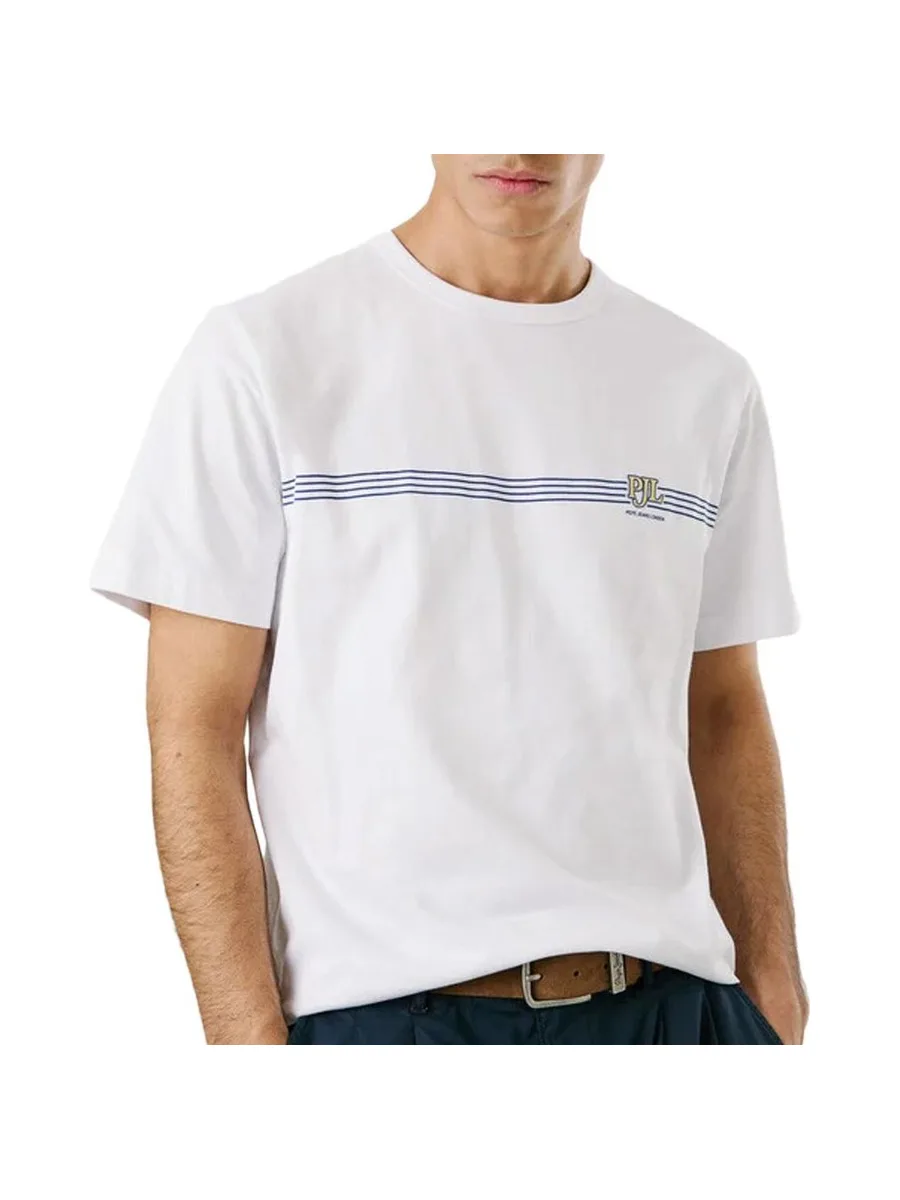 T-shirt Blanc Homme Pepe jeans Tad 2