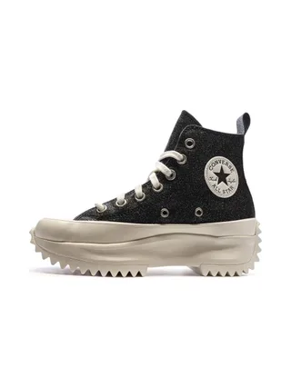 Baskets Noires à paillettes Femme Converse Run Star Hike 1