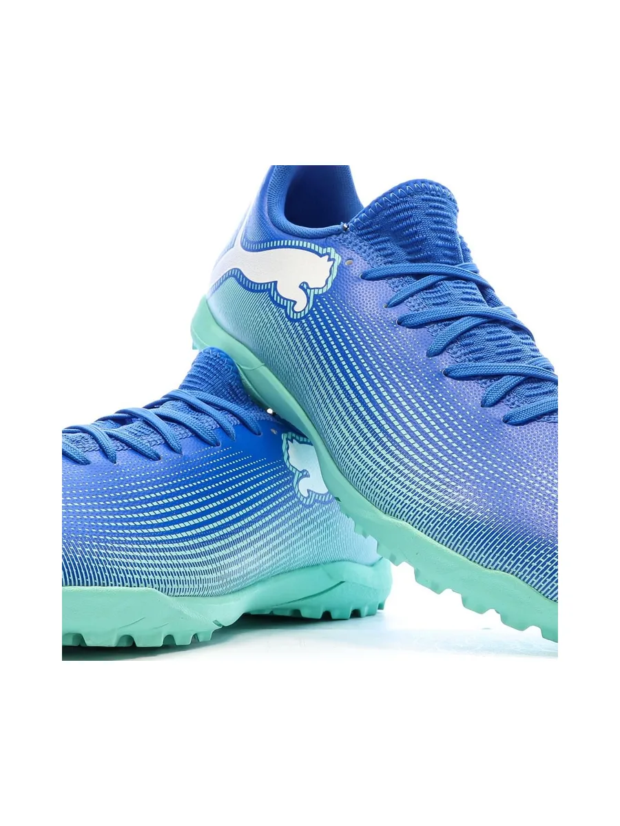 Chaussures de Foot Bleues Homme Puma Future 7 Play TT 8