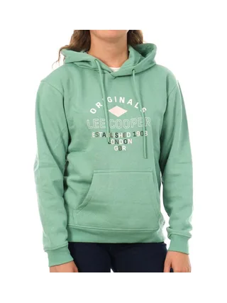Sweat à Capuche Vert Femme Lee Cooper Octavi 1