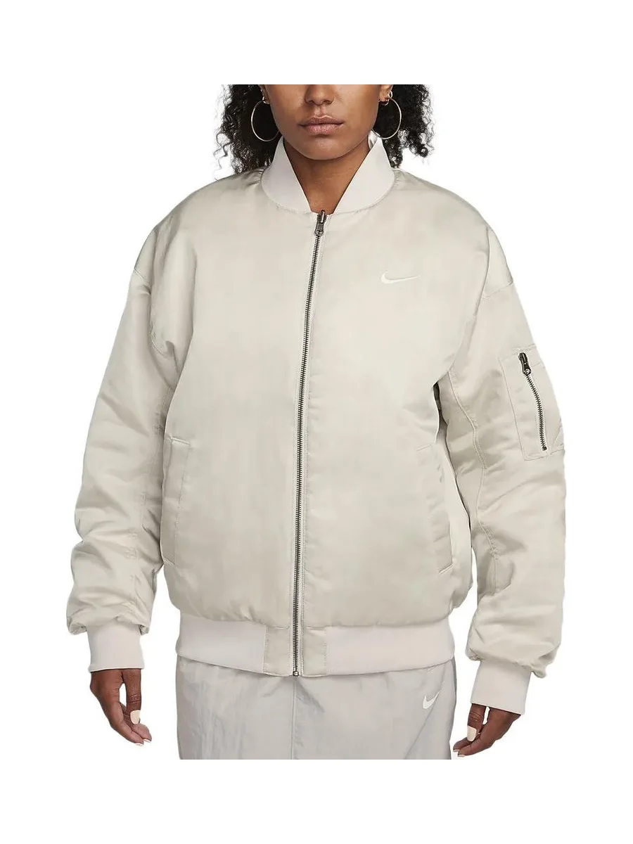 Bomber Écru Femme Nike DV7876 2