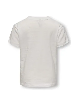 T-Shirt Blanc Fille Kids Only Kmgpolli 2