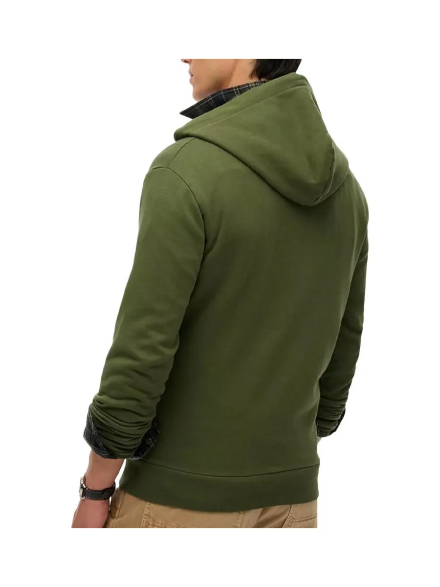 Sweat Zippé Kaki Homme Superdry Plain Hood 3