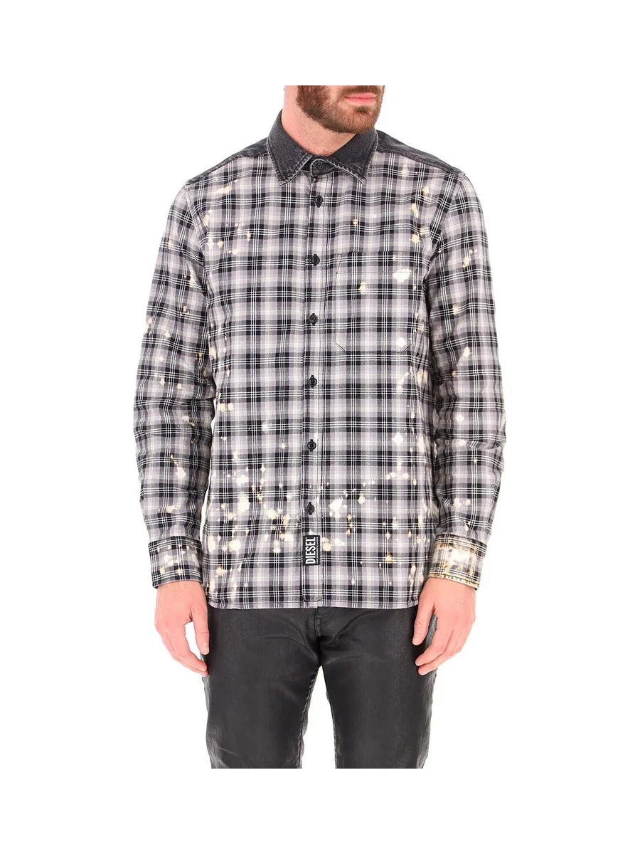 Chemise à carreaux lunaires Diesel 10