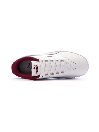 Baskets Blanches/Grises Fille Puma Carina 3.0 4