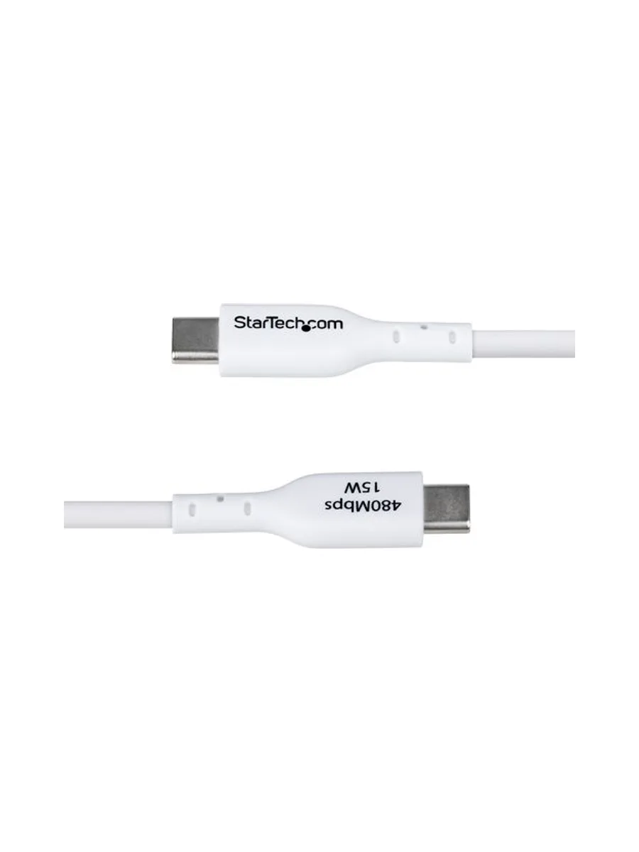 2m White USB-A to USB-C Charging Cable 5