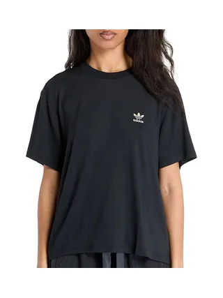 T-Shirt Noir Femme Adidas Trefoil 1