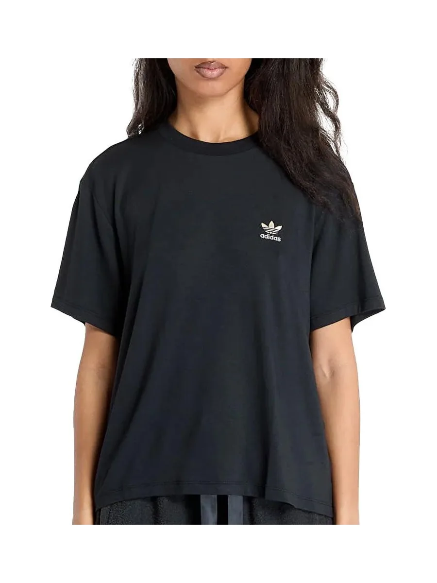 T-Shirt Noir Femme Adidas Trefoil 1