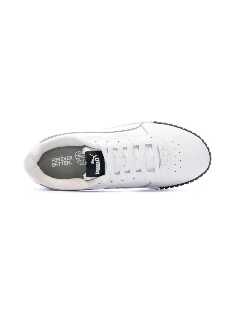 Baskets Blanche/Noire Femme Puma Carina 2.0 5