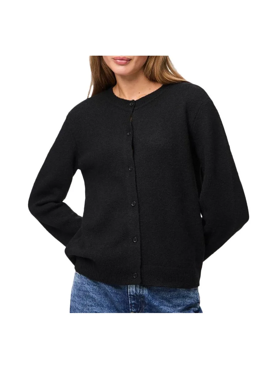 Gilet Noir Femme Pieces Malou 2