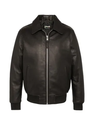 Blouson Cuir Marron Homme Schott LCDETROIT 1