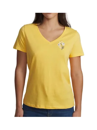 T-Shirt Jaune Femme TBS Aurore 1