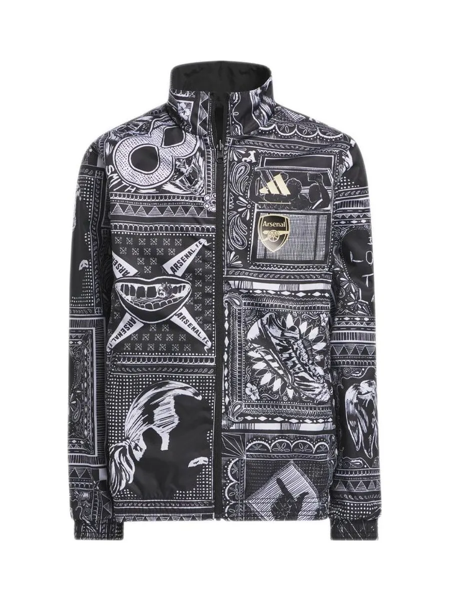 Arsenal Veste Noire Homme Adidas Wright Anthem 3