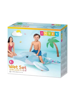 Bouée dauphin gonflable Intex Dauphin A Chevauche 1.75x0.66m 1