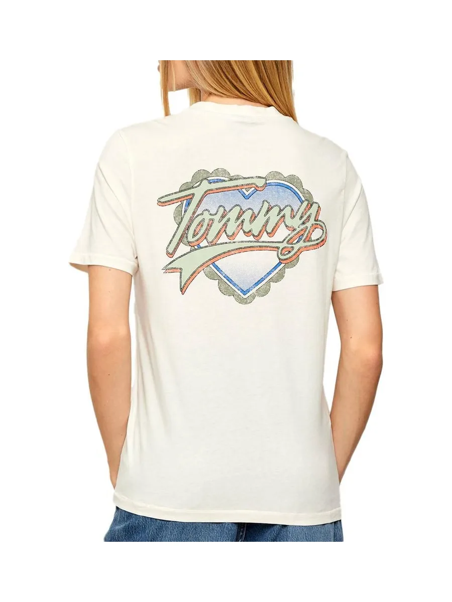 T-Shirt Beige Femme Tommy Hilfiger DW0DW21524 2
