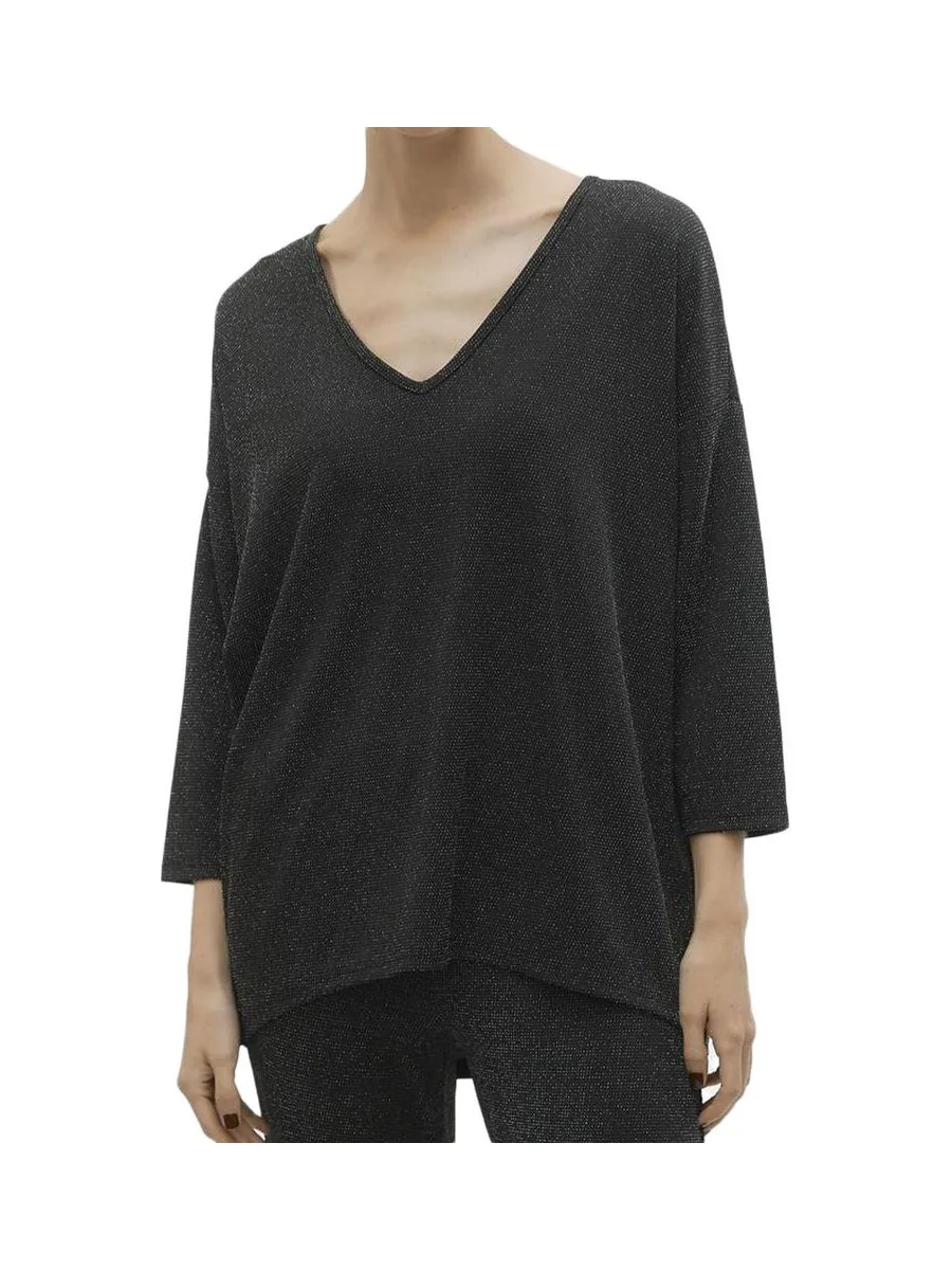 Blouse Noir Femme Vero Moda Kanva 3/4 2