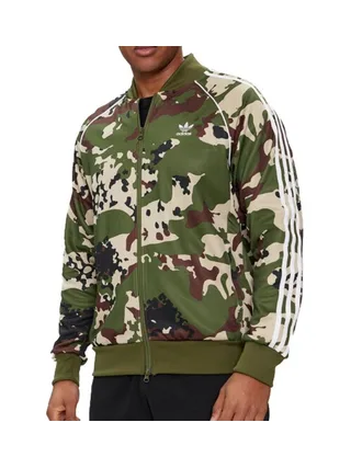 Sweat Zippé Kaki Homme Adidas Camo 1