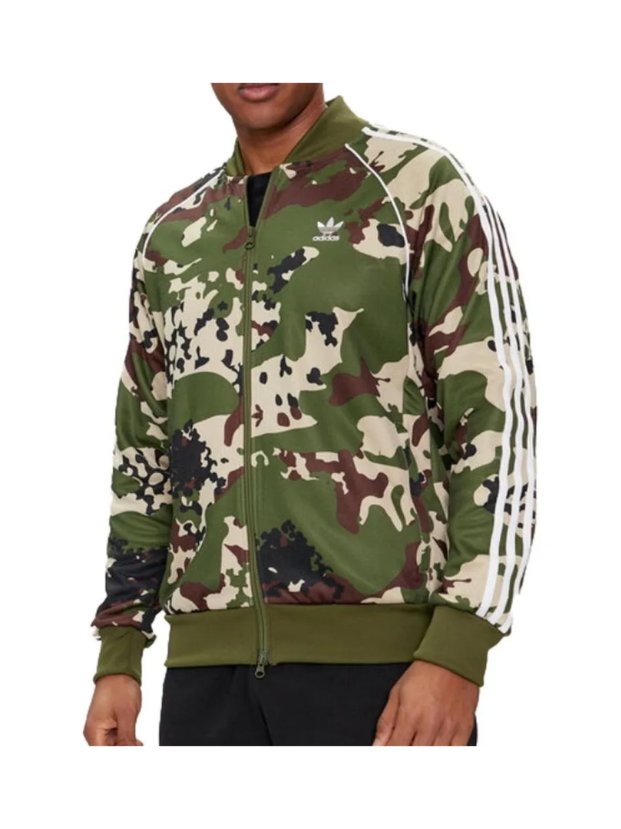 Sweat Zippé Kaki Homme Adidas Camo 1