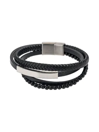 Bracelet Noir Homme Geographical Norway 315110 1