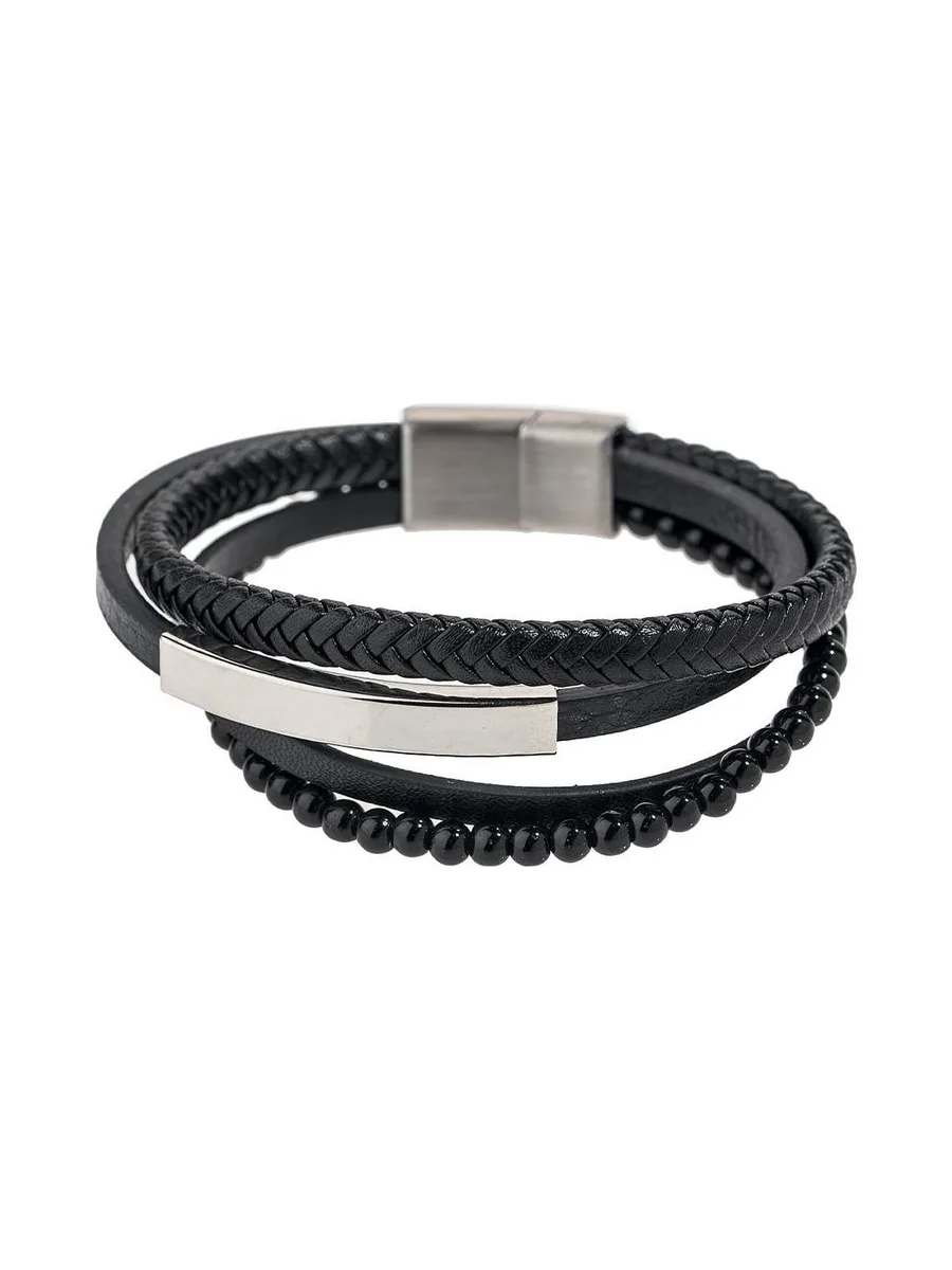 Bracelet Noir Homme Geographical Norway 315110 2