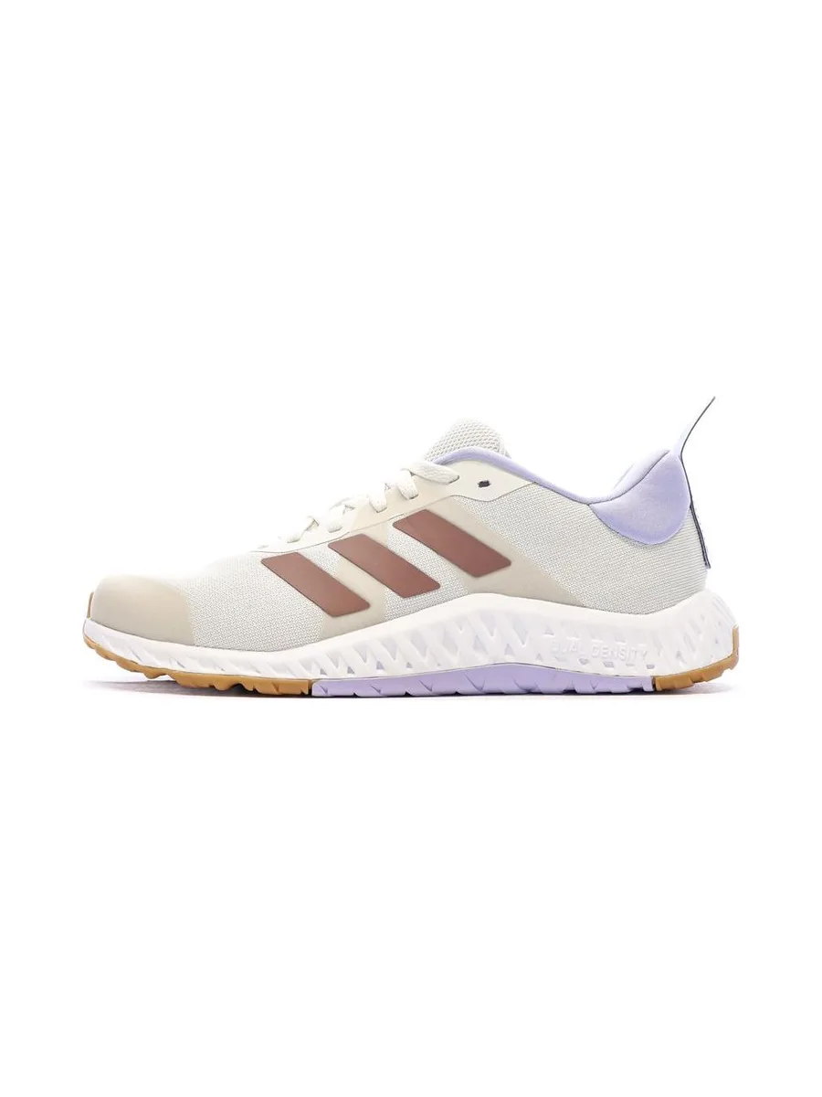 Baskets Blanches/Beiges Femme Adidas Everyset 2