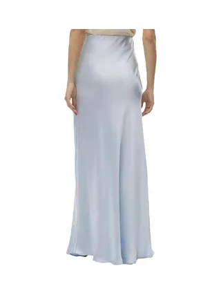 Jupe longue taille haute Bleu Vero Moda Beatrice 2