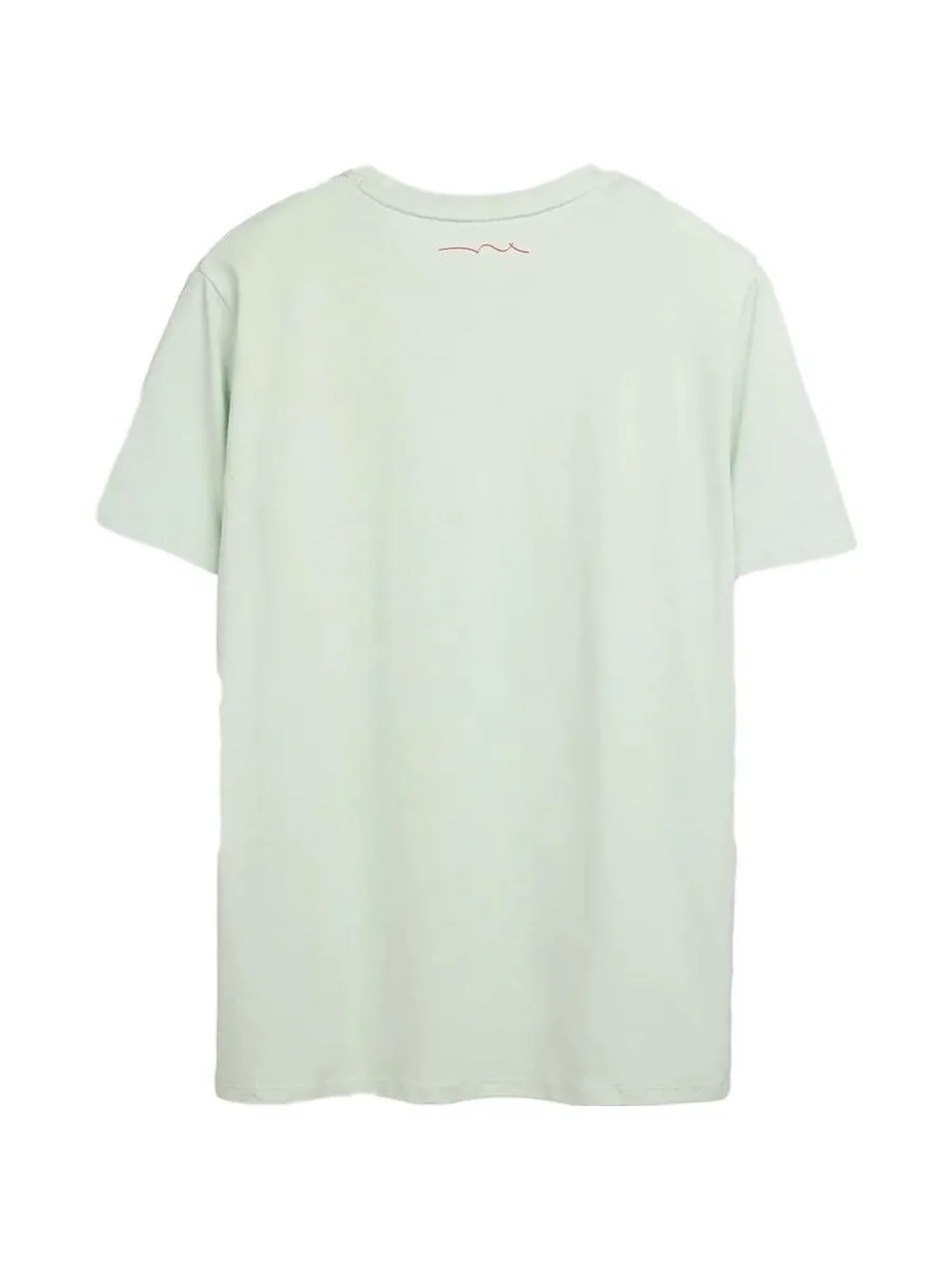 T-shirt Vert Homme Teddy Smith Total 2