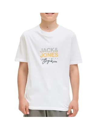 T-shirt Blanc Garçon Jack & Jones Canggu 1