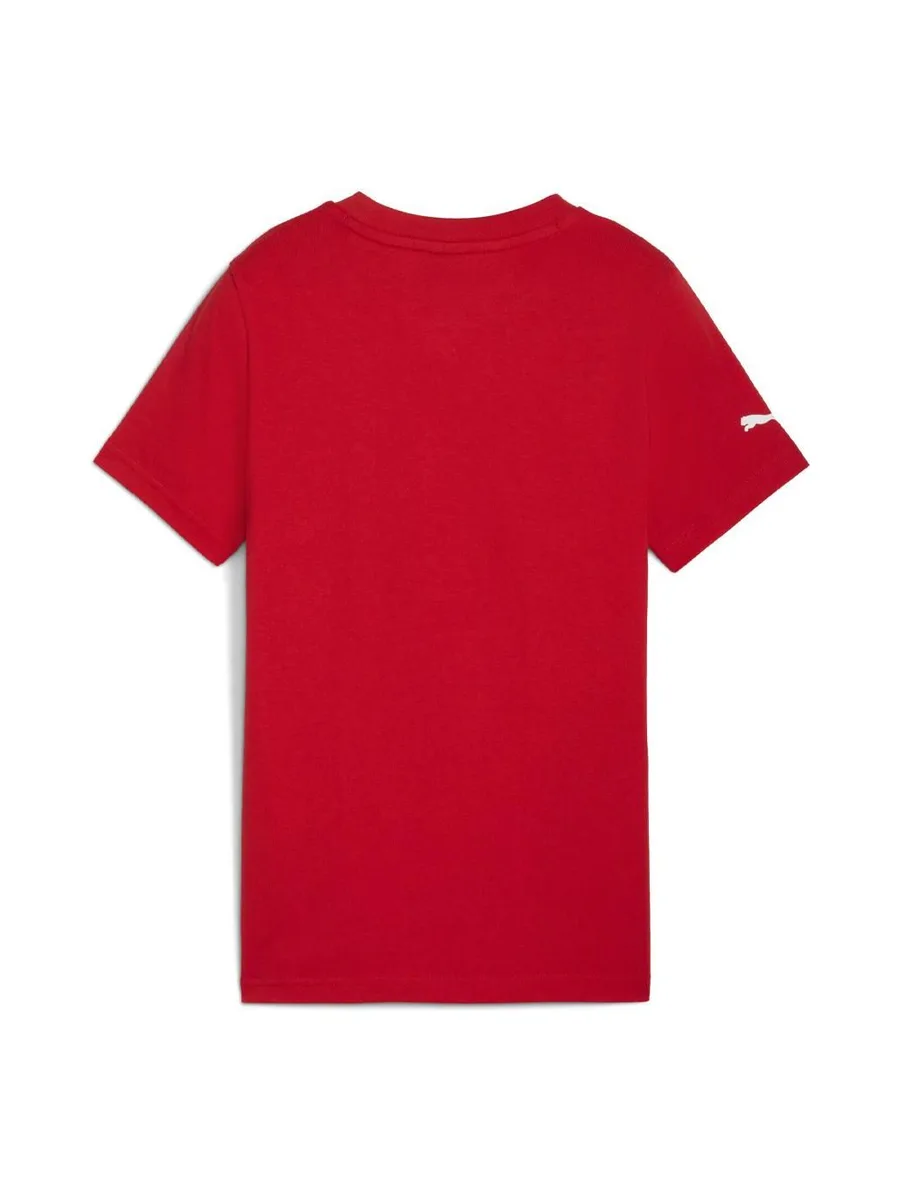T-Shirt Rouge Garçon Puma Ferrari Kids Colored 3