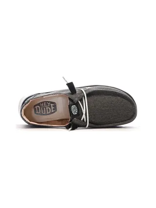 Chaussures Gris Moyen Femme Hey Dude Wally Sport Mesh 4