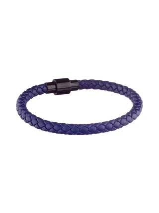 Bracelet Ourcq bleu - cuir 1