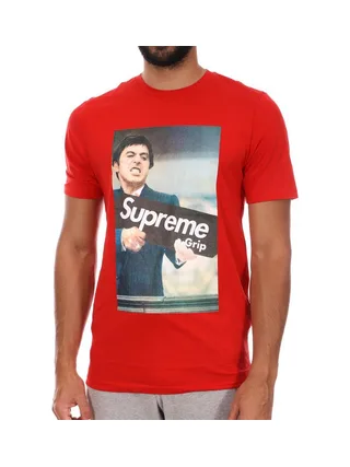 T-shirt Rouge Homme Supreme Grip Film 1