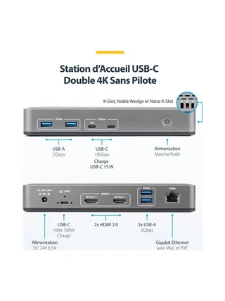 StarTech.com 196UE-USBC-DOCK laptop dock/port replicator 6