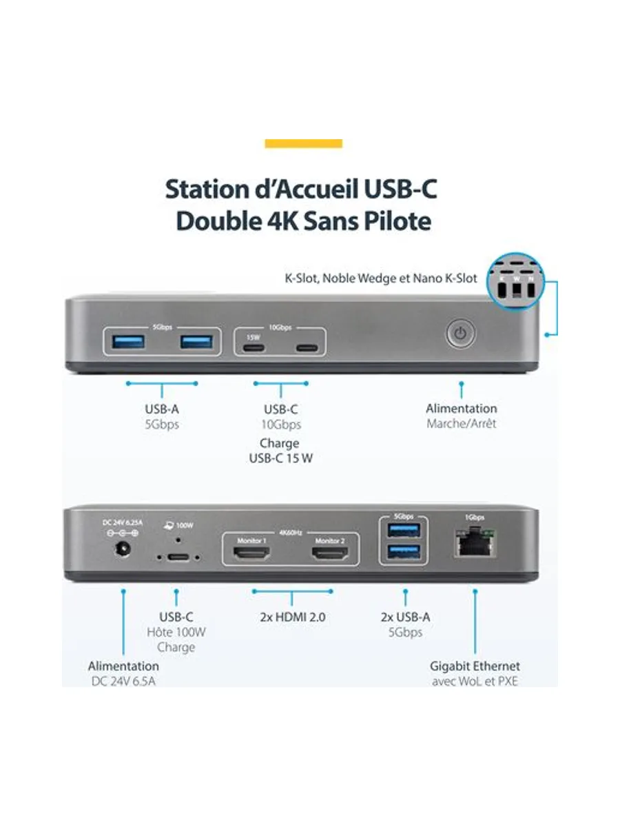 StarTech.com 196UE-USBC-DOCK laptop dock/port replicator 6